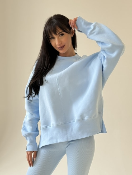 Bluza Mess bez kaptura - Baby Blue
