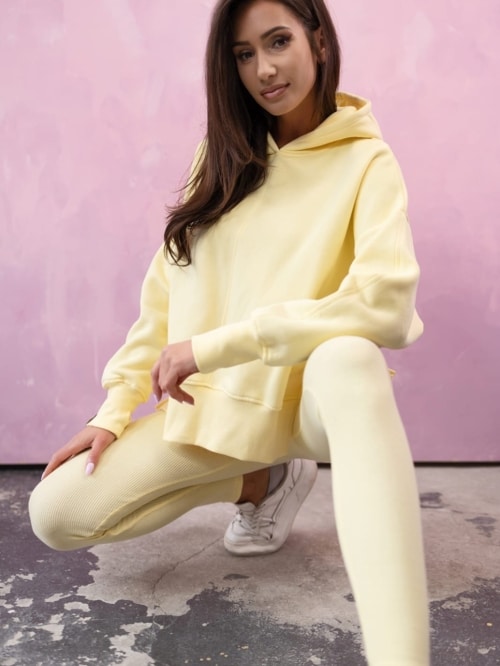 Bluza Mess z kapturem - Żółty