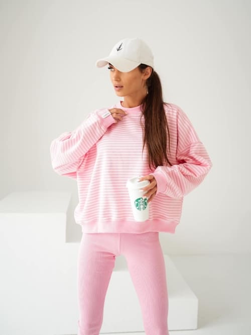Legginsy push-up summer pink