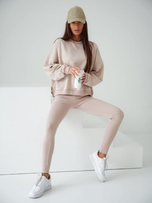 Legginsy push-up Beż