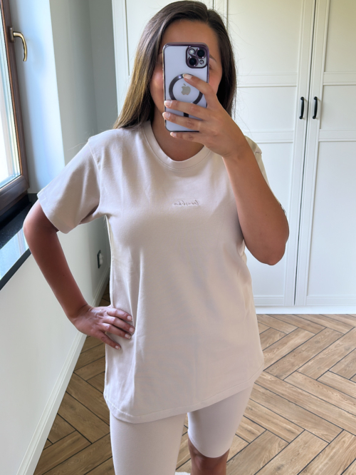 KOMPLET BAWEŁNIANY COMFY BEŻ