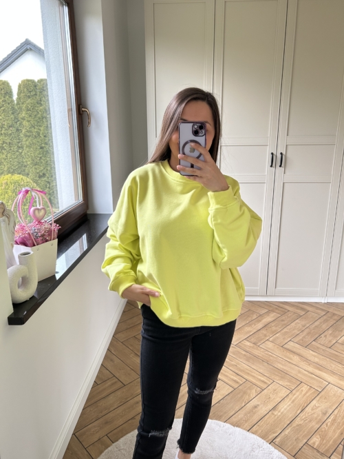 Ewelajn - IMG 4589 - 2026 BLUZA BASIC - LIMONKA
