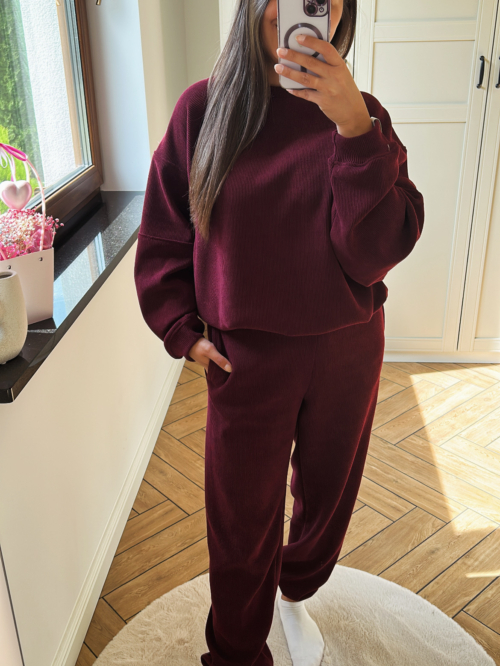 KOMPLET DAMSKI ARIA BORDO