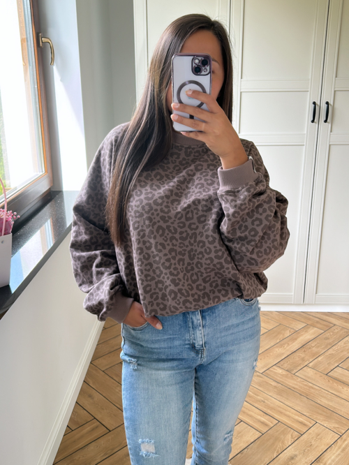 BLUZA BASIC Z TROCZKIEM PANTERKA FANGO